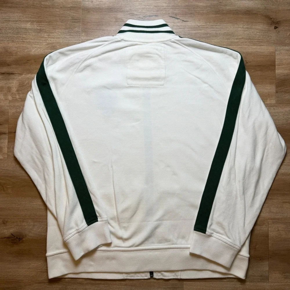 Vintage Polo Ralph Lauren Track Jacket Mens XXL White Full Zip MMIX Crest Logo